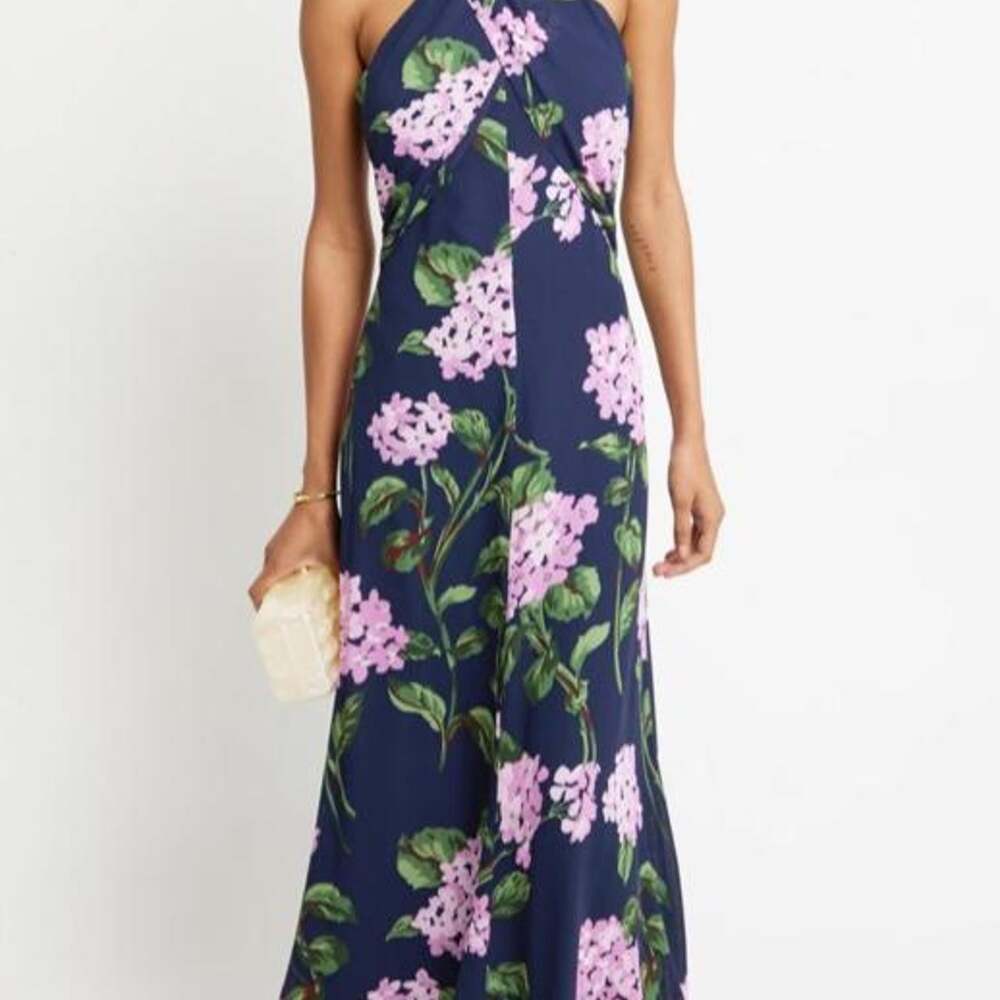 O.p.t Women's Navy and Blue Dress